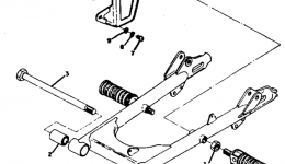 Rear Arm & Chain Case для мотоцикла YAMAHA HT1BM1971 г. 
