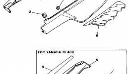 SIDE COVER for мотоцикла YAMAHA DT50LC CA1990 year 
