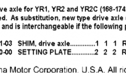 Transmission (Notes Only) для мотоцикла YAMAHA YR2C CA1968 г. 