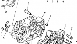 Крышка картера для мотоцикла YAMAHA Y-ZINGER (PW80F)1994 г. 