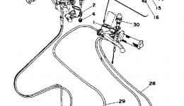 Handle - Wire для мотоцикла YAMAHA TZ350D1977 г. 