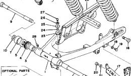 Rear Arm - Rear Cushion - Chain Case for мотоцикла YAMAHA XT500D1977 year 