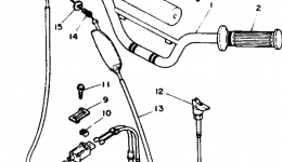 Handlebar - Cable для мотоцикла YAMAHA Y-ZINGER (PW80F)1994 г. 