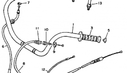 Handlebar Cable for мотоцикла YAMAHA MAXIM X (XJ700XS)1986 year 