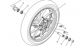 FRONT WHEEL для мотоцикла YAMAHA XSR900 60TH ANNIVERSARY (XSR900GCY) CA2016 г. 