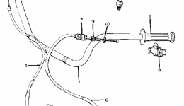 Handlebar Cable для мотоцикла YAMAHA XS1100LH1981 г. 