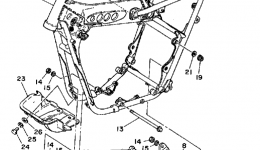 FRAME for мотоцикла YAMAHA IT425G1980 year 