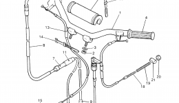 Steering Handle Cable для мотоцикла YAMAHA PW50 (PW50D1)2013 г. 
