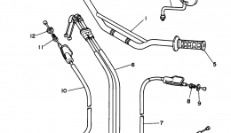 Steering Handle Cable для мотоцикла YAMAHA TRAILWAY (TW200KC) CA1998 г. 