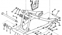 Rear Arm Chain Case для мотоцикла YAMAHA DT250E1978 г. 