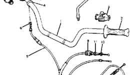 Handlebar Cable для мотоцикла YAMAHA XJ550RK1983 г. 