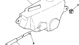 OIL TANK for мотоцикла YAMAHA Y-ZINGER (PW80G)1995 year 