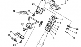 Steering для мотоцикла YAMAHA ROUTE 66 (XV250A)1990 г. 