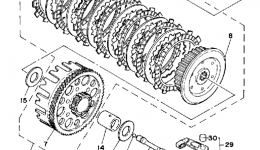 CLUTCH for мотоцикла YAMAHA IT425G1980 year 