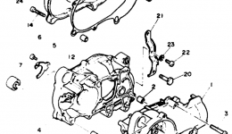 Крышка картера для мотоцикла YAMAHA Y-ZINGER (PW50E)1993 г. 