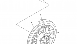 Front Wheel For Cast Wheel для мотоцикла YAMAHA V STAR 1100 CLASSIC (XVS11AWYG)2009 г. 