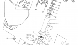 Steering for мотоцикла YAMAHA TTR230 (TTR230E)2014 year 