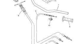 Steering Handle Cable для мотоцикла YAMAHA WR450F (WR450FF)2015 г. 