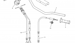 Steering Handle Cable для мотоцикла YAMAHA WR250F (WR250FF)2015 г. 