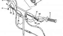 Handlebar - Cable для мотоцикла YAMAHA YZ125H1981 г. 