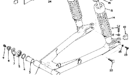 Rear Arm - Rear Cushion - Chain Case for мотоцикла YAMAHA TX7501973 year 