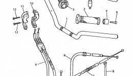 Steering Handle Cable для мотоцикла YAMAHA SECA II (XJ600SKC) CA1998 г. 