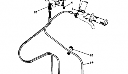 Handlebar - Cable для мотоцикла YAMAHA TZ250J1982 г. 