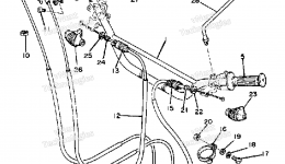 Handlebar Cable для мотоцикла YAMAHA XT250 (XT250H_198)1981 г. 