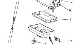 METER for мотоцикла YAMAHA IT425G1980 year 