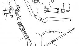 Steering Handle Cable for мотоцикла YAMAHA SECA II (XJ600SJC) CA1997 year 