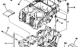 Крышка картера для мотоцикла YAMAHA XS360C1976 г. 