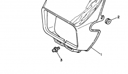 Cowling 1 для мотоцикла YAMAHA TRAILWAY (TW200J)1997 г. 