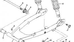 Rear Arm - Rear Cushion - Chain Case for мотоцикла YAMAHA DT175B1975 year 