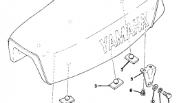 Seat Yz80f для мотоцикла YAMAHA YZ80E1978 г. 