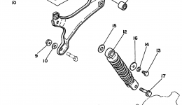 Rear Arm Suspension для мотоцикла YAMAHA YZINGER (PW50L1)1999 г. 