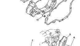 Crankcase Cover 1 для мотоцикла YAMAHA COMPETITION (YZ250J1)1997 г. 