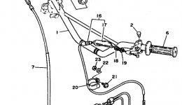Steering Handle - Cable для мотоцикла YAMAHA RT180G1995 г. 