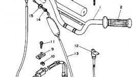 Handlebar-Cable для мотоцикла YAMAHA BIG WHEEL (BW80U)1988 г. 