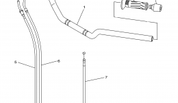 Steering Handle Cable для мотоцикла YAMAHA FZ6R (FZ6RFCR) CA2015 г. 