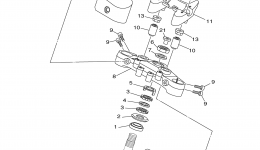 Steering for мотоцикла YAMAHA RAIDER S (XV19CTSBCB) CA2012 year 