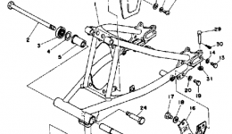 Swing Arm Chain Case для мотоцикла YAMAHA DT125F1979 г. 