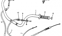 Handlebar Cable для мотоцикла YAMAHA MAXIM X (XJ700XN)1985 г. 