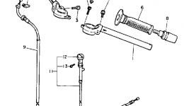 Handlebar Cable для мотоцикла YAMAHA FZ750SC CA1986 г. 