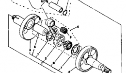 Crankshaft - Piston Dt80h - J - K for мотоцикла YAMAHA DT80H1981 year 