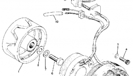 A - C - Generator для мотоцикла YAMAHA TX7501973 г. 