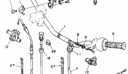 Handlebar Cable for мотоцикла YAMAHA SEROW (XT225DC) CA1992 year 