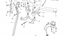 Steering Handle Cable для мотоцикла YAMAHA FJR1300ES (FJR13ESF)2015 г. 