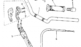 Handlebar Cable для мотоцикла YAMAHA SECA II (XJ600SEC) CA1993 г. 
