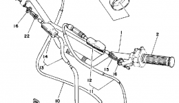 Handlebar - Cable для мотоцикла YAMAHA IT425G1980 г. 