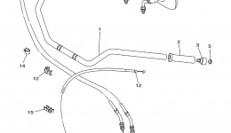 Steering Handle Cable для мотоцикла YAMAHA ROAD STAR SILVERADOXV17ATMS_ATMSC ROAD STAR MIDNIG (XV17ATSC) CA2004 г. 